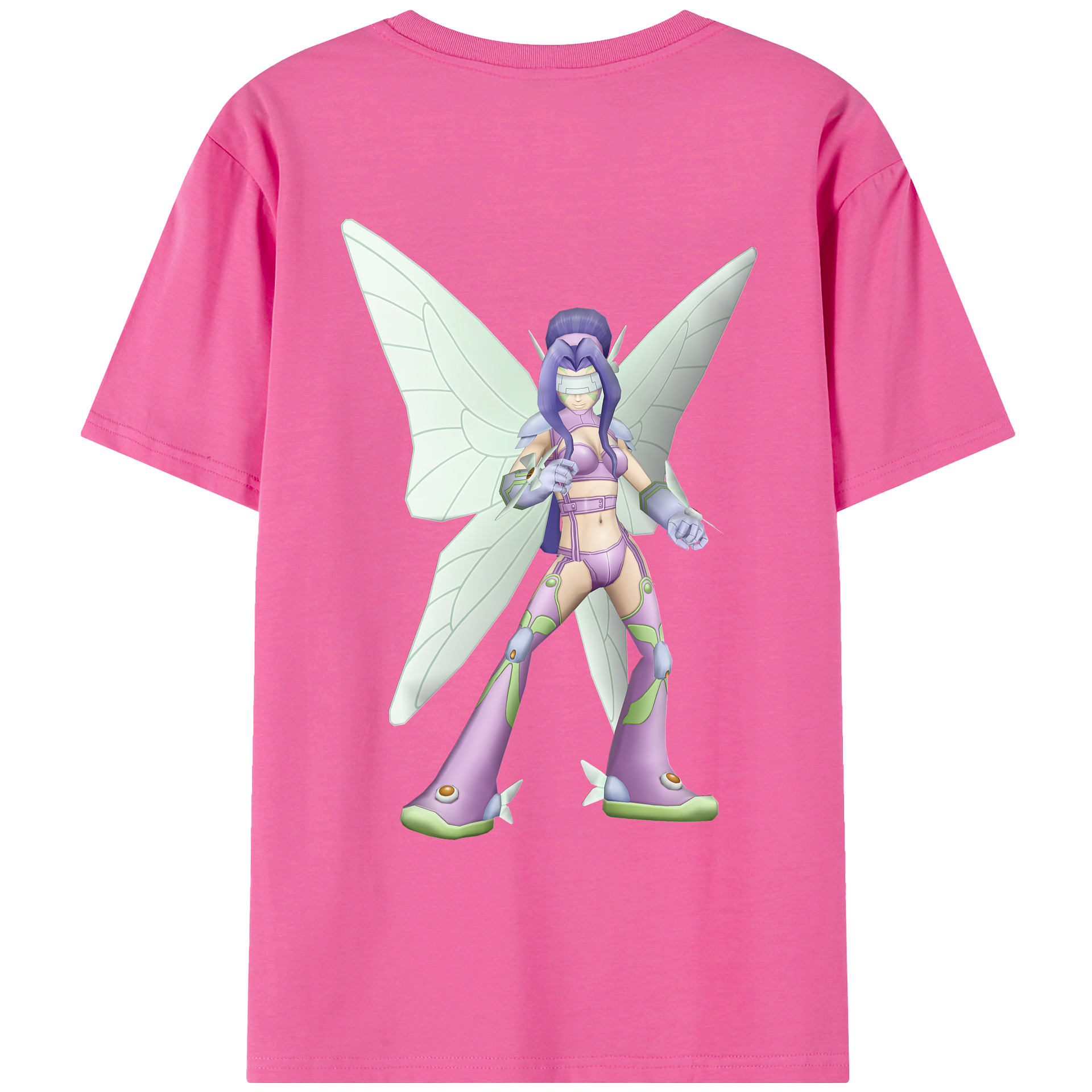 （画像用） Digimon デジタルモンスター/デジモン レディース半袖Tシャツ(バックプリント)